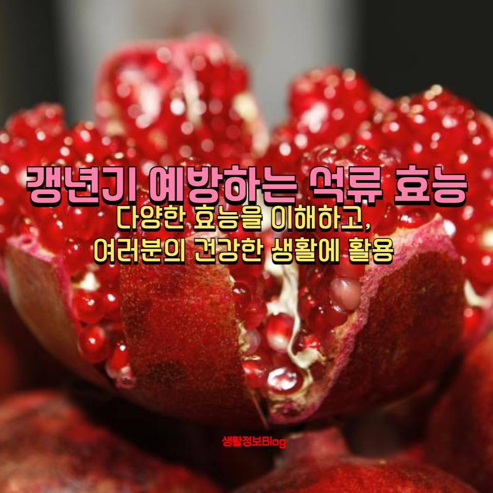 갱년기 증상을 자연스럽게 완화하는 석류의 효능