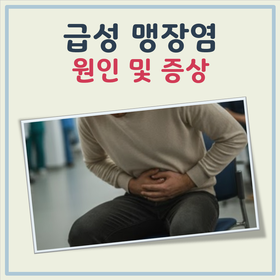 급성 맹장염 원인, 증상 대표 이미지
