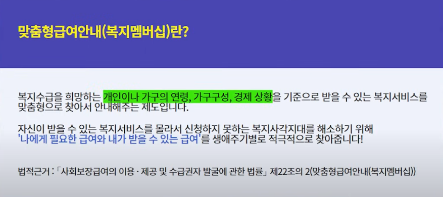 복지 서비스