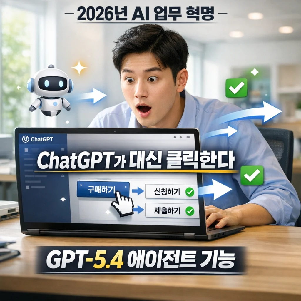 챗 GPT-5.4 에이전트 기능, AI가 컴퓨터를 직접 사용하는 시대