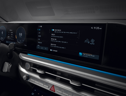 현대 그랜저 내부디자인