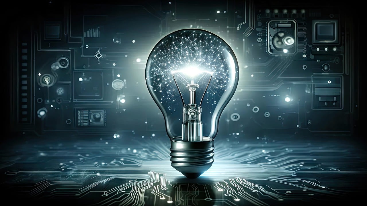 창업을 상징하는 전구 그림 by Pixabay