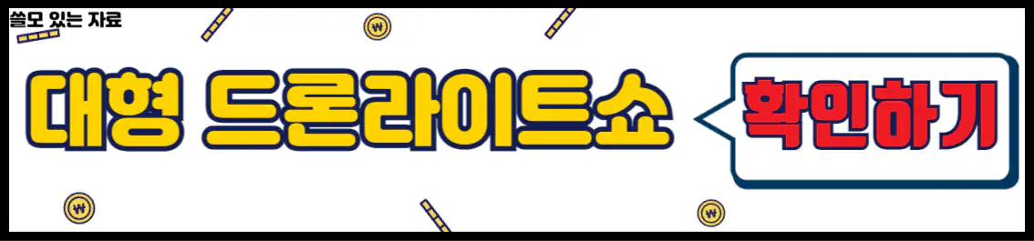 전주 막걸리축제 초대형 드론 라이트쇼