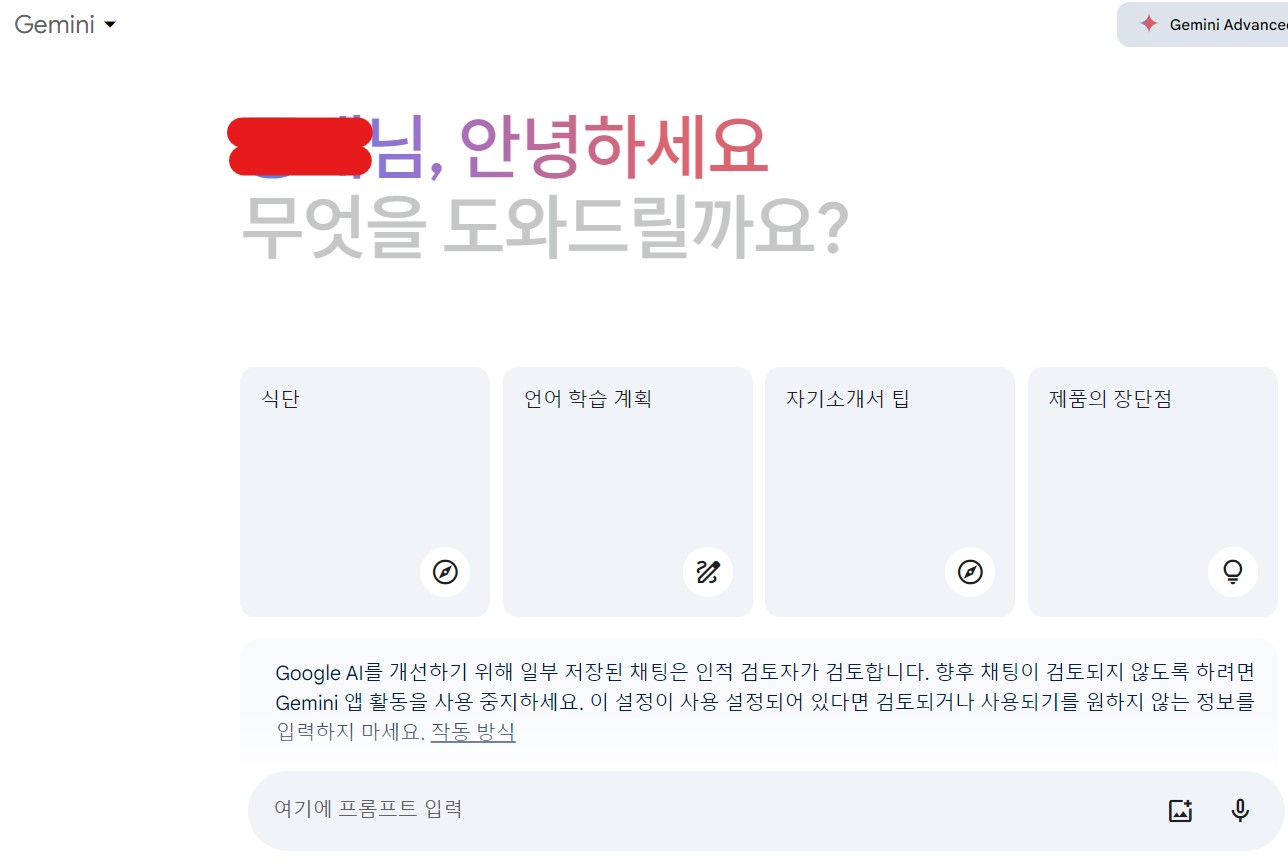 제미니 사용하기