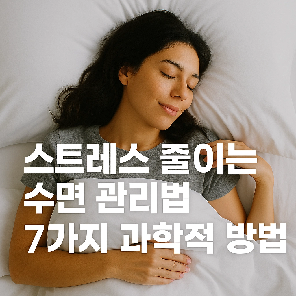 스트레스 줄이는 수면 관리법, 7가지 과학적 방법