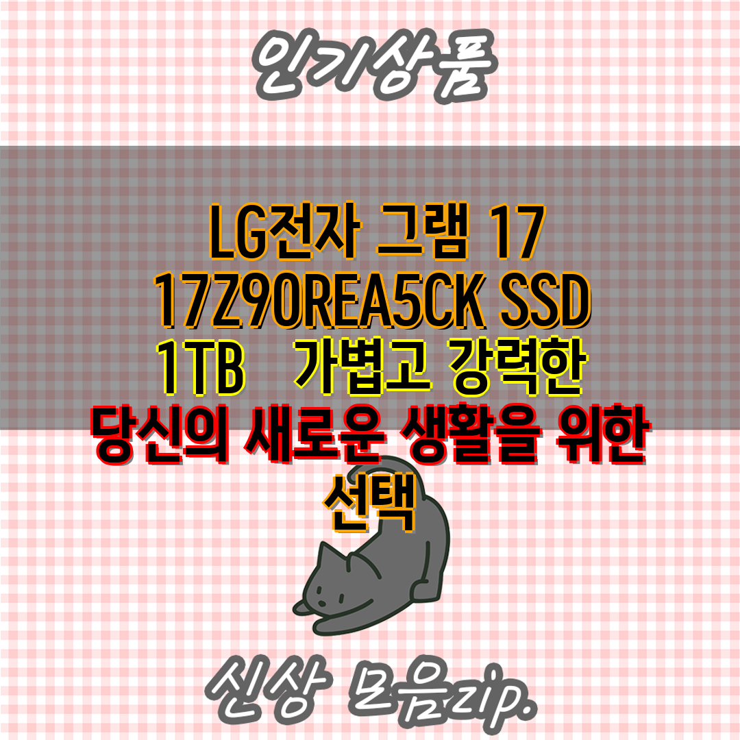  LG전자 그램 17 17Z90REA5CK SSD 1T