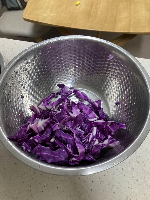 초간단 적양배추라페 만들기(양배추요리 레시피)