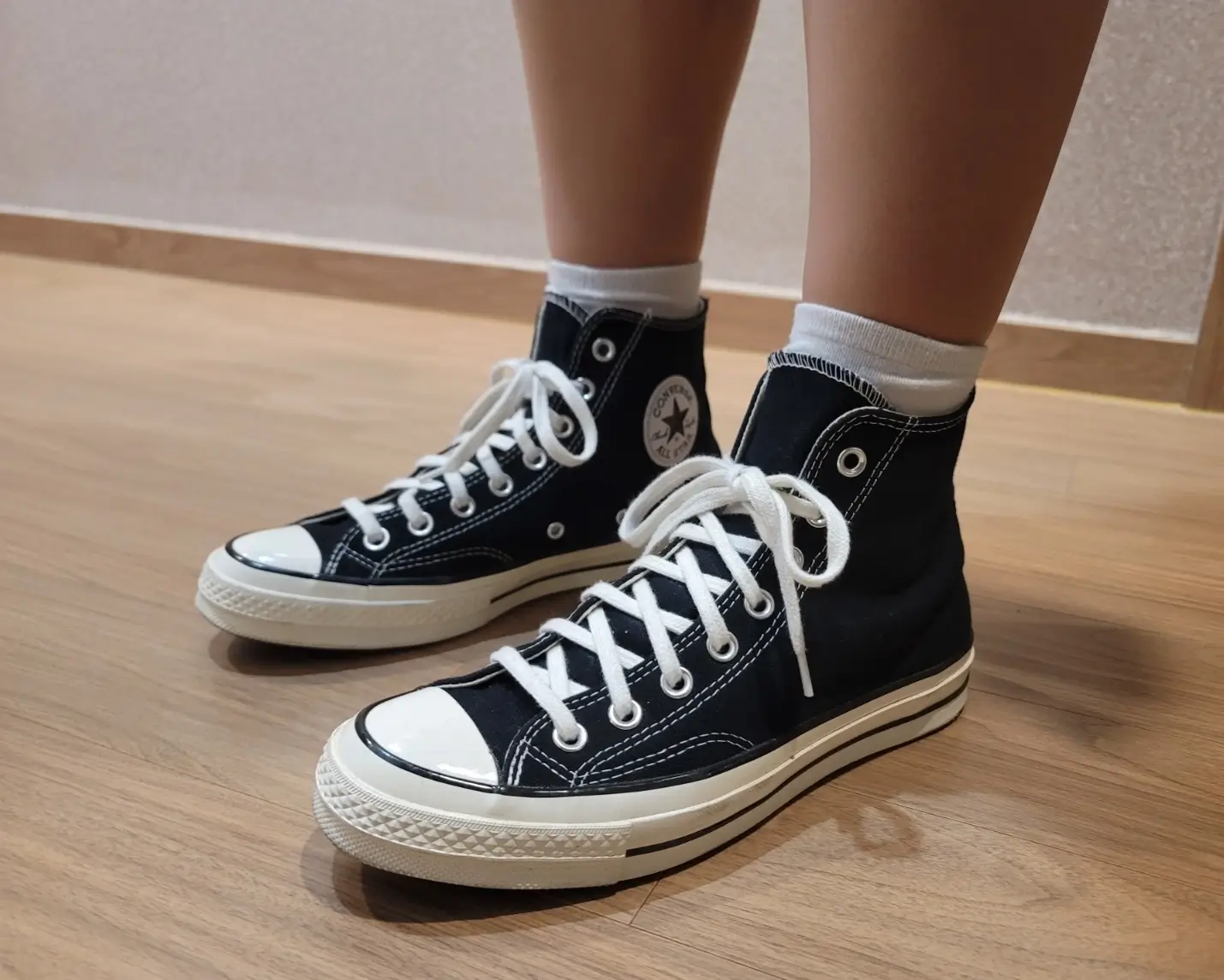 컨벌스 검정 하이탑