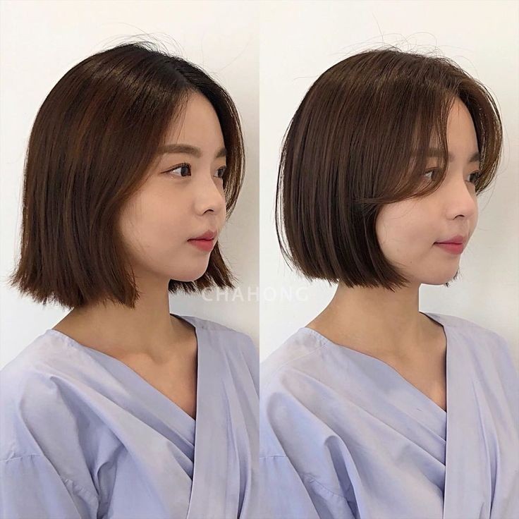 짧은 단발 스타일