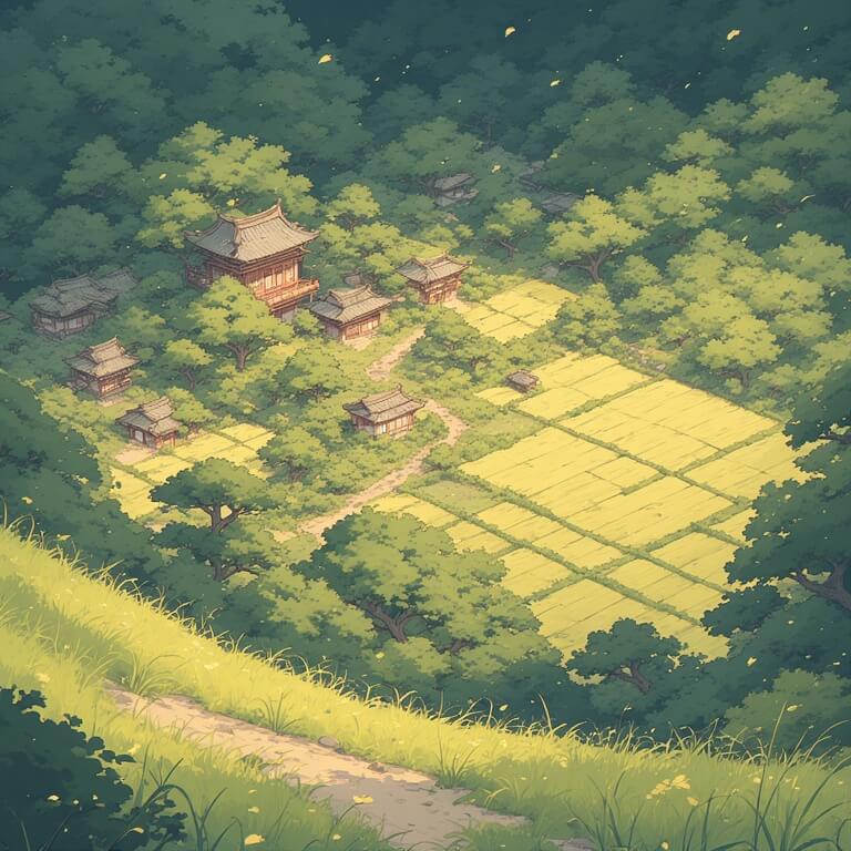 나츠메우인장 생태적 세계관 관련 일러스트