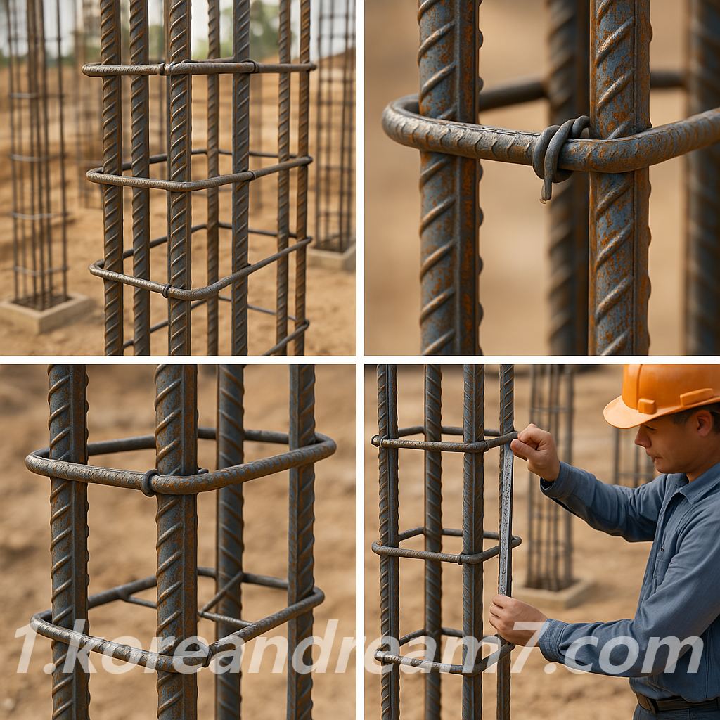 기둥철근에서의 타이바(Tie Bar)