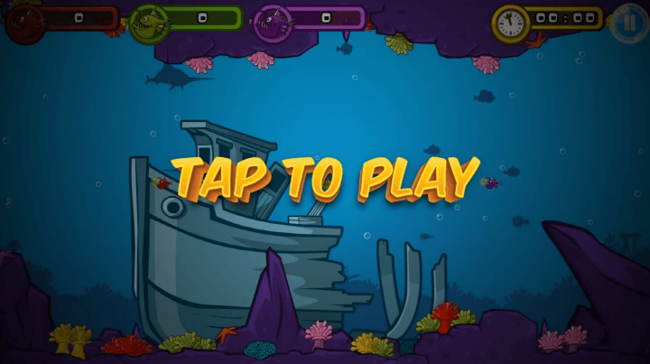 3인용-물고기-키우기-게임하기-시작-화면