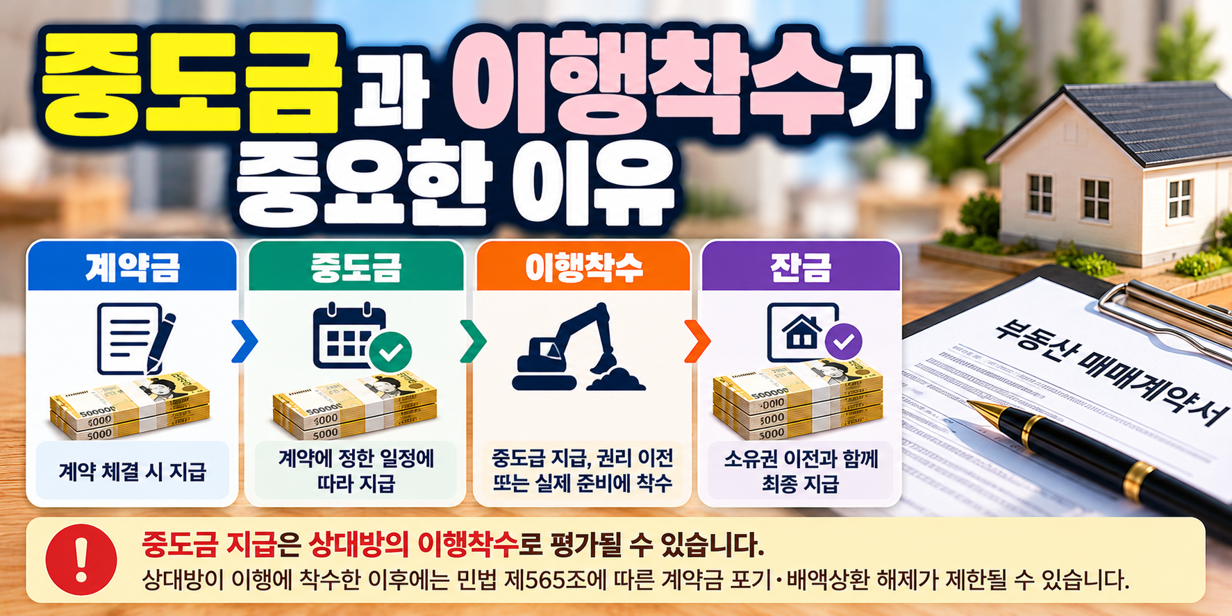 부동산 중도금 지급과 이행착수에 따른 계약 해제 제한