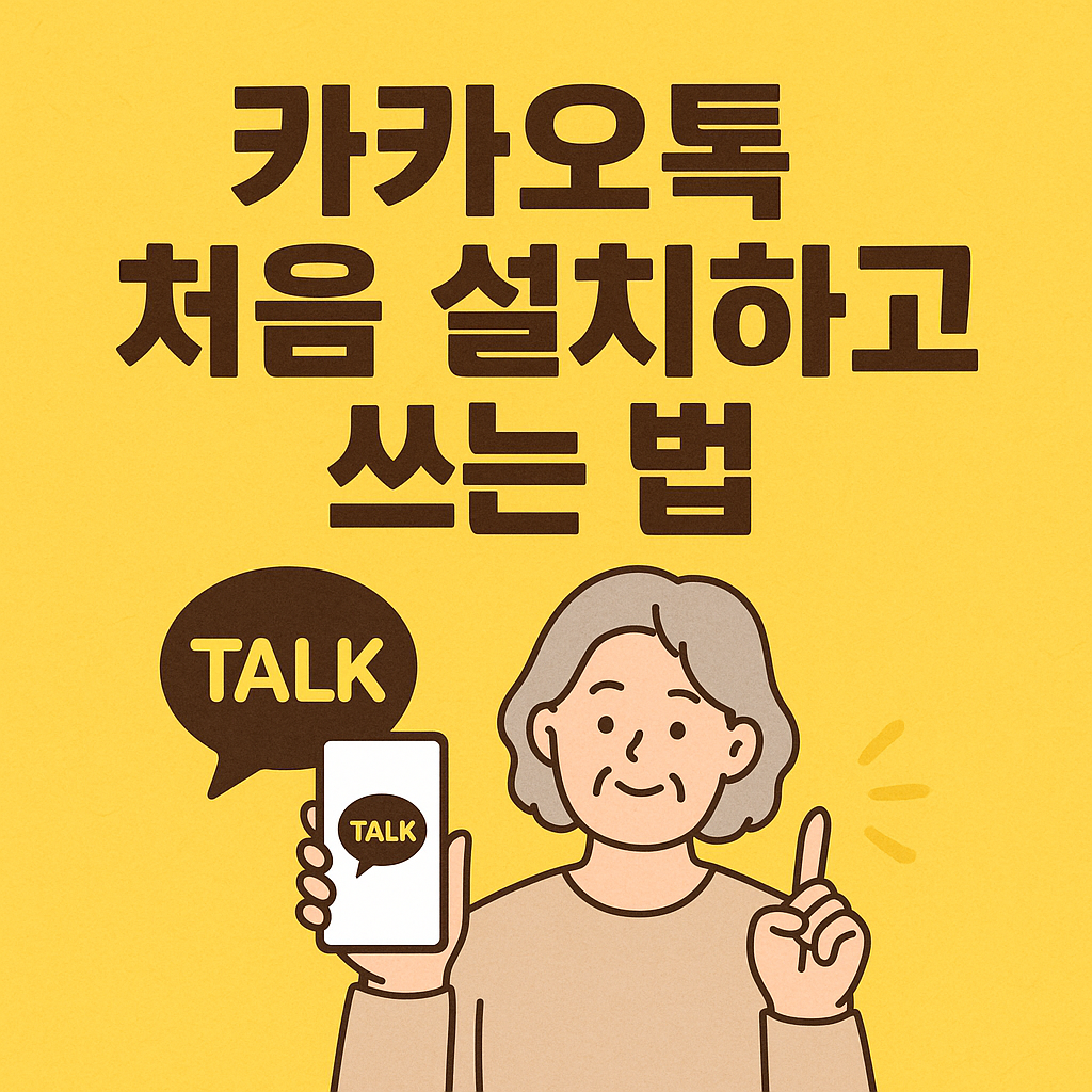 카카오톡 처음 설치하고 쓰는 법