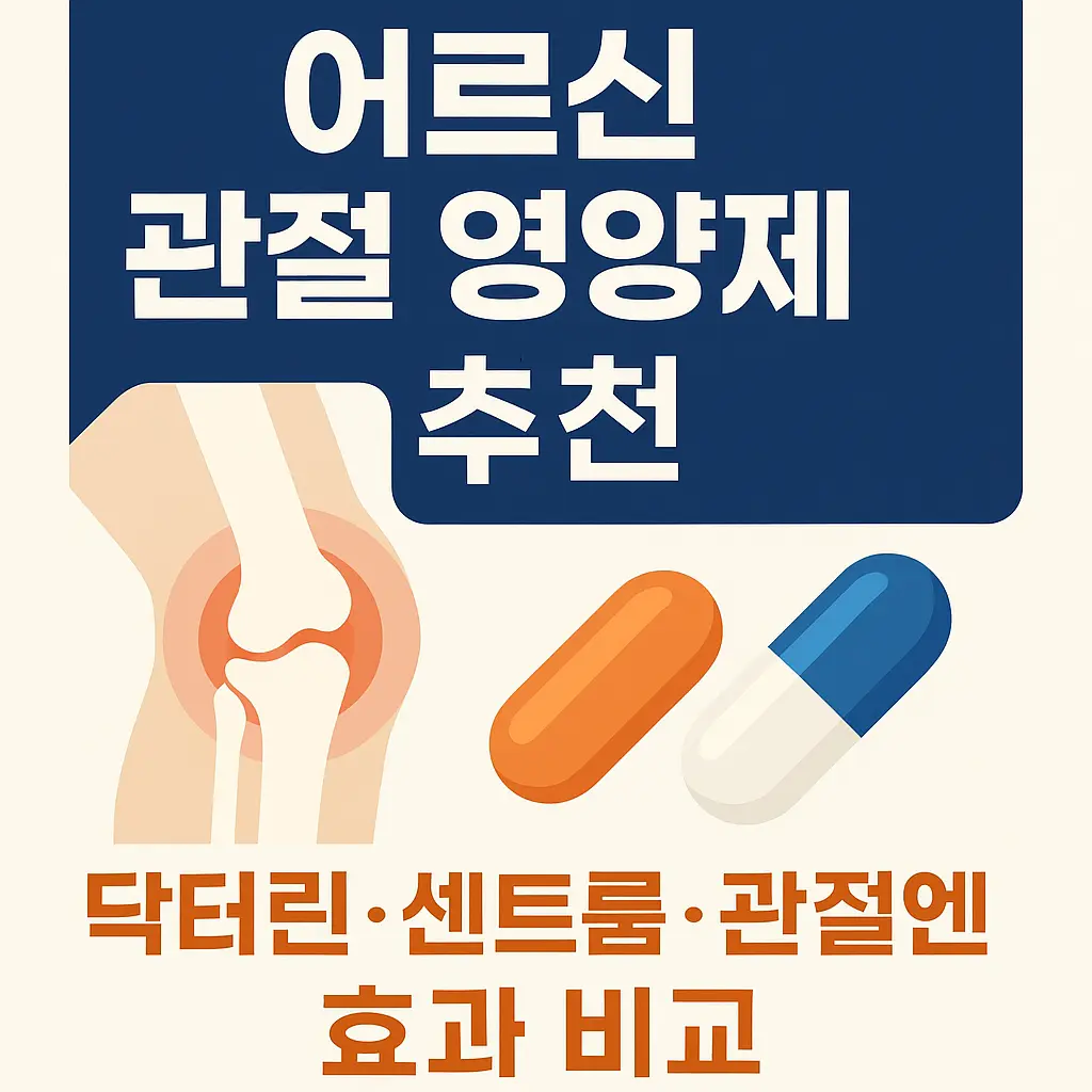 어르신 관절 영양제 추천 BEST 3 닥터린 콘드로이친 1200·센트룸 타마플렉스 올인원·주영엔에스 관절엔 콘드로이친 1200 효과 비교