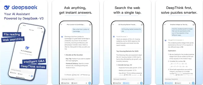 딥시크 뜻 앱 다운로드 DeepSeek 어플 사용법
