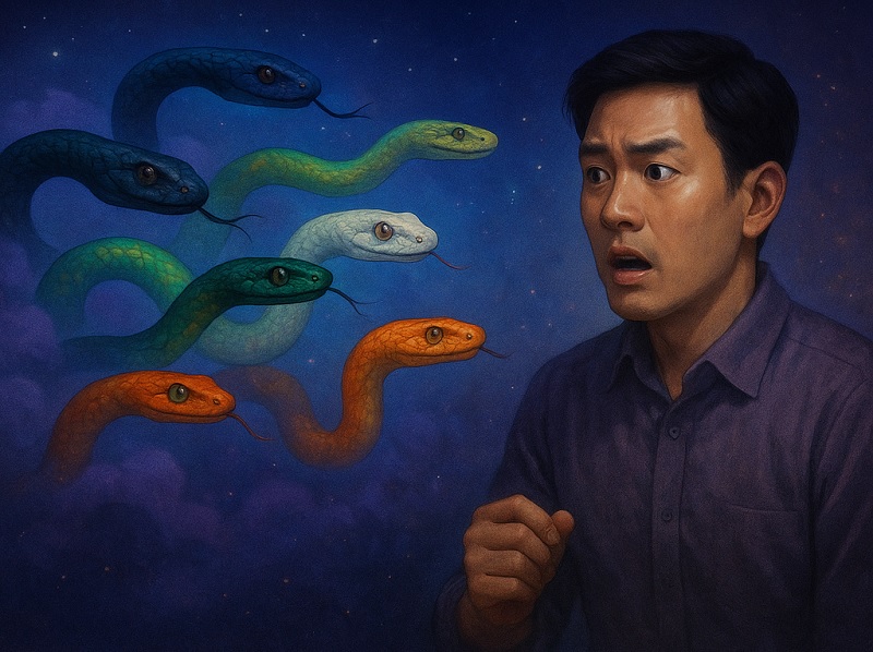 뱀 나오는 꿈의 모든 것: 검은뱀 꿈부터 흰뱀까지, 뱀 죽이는·잡는·물리는 꿈 (큰뱀이나 뱀이 많이 나오는 꿈, 태몽 & 로또 관계)