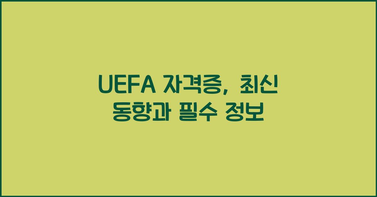uefa 자격증