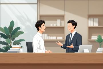 특별채무조정패키지를 상담받고 있는 소상공인