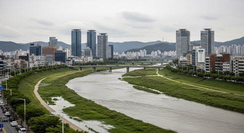 부산 온천천 주변 침수 위험 경고