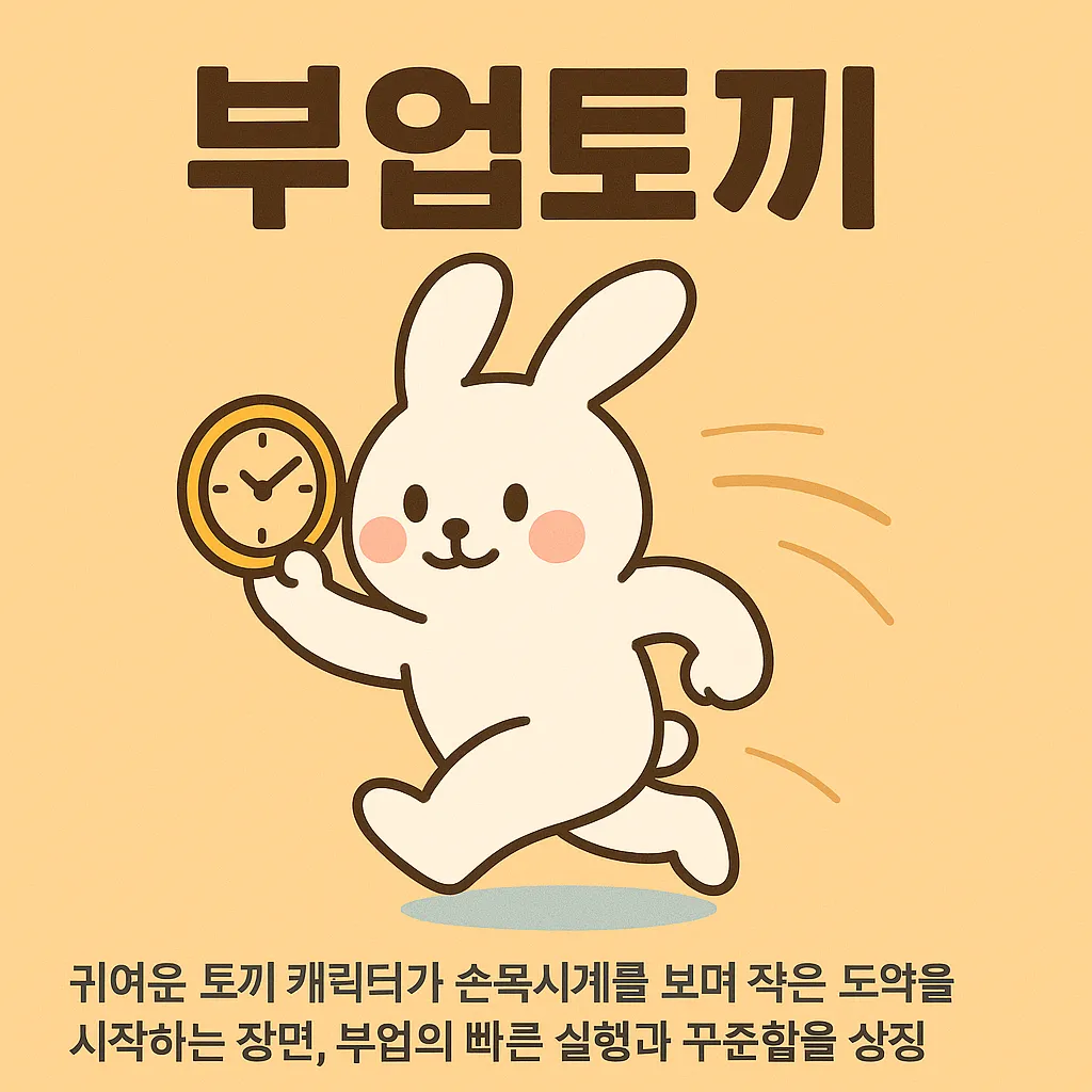 부업토끼: 하루 20분으로 시작하는 초보자 부업 가이드 썸네일