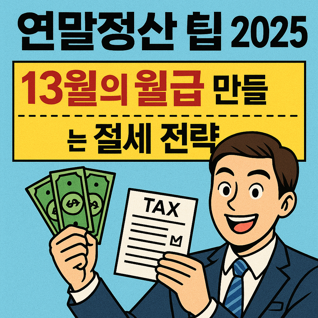 연말정산 팁 2025 💸 ‘13월의 월급’을 만드는 절세 전략 총정리 관련사진