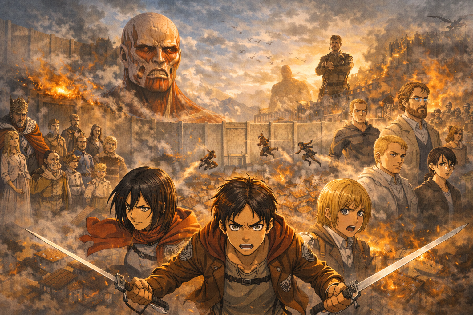 진격의 거인 등장 인물들