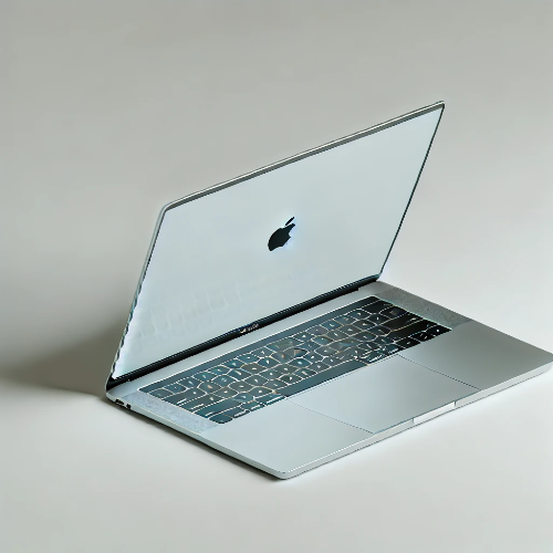 애플 로고와 맥북