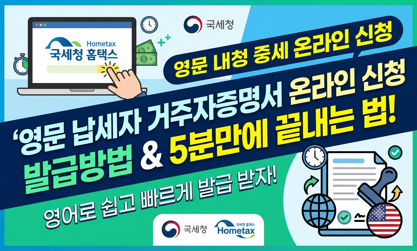 alt="납세자 거주자증명서 온라인 신청과 발급방법 썸네일"