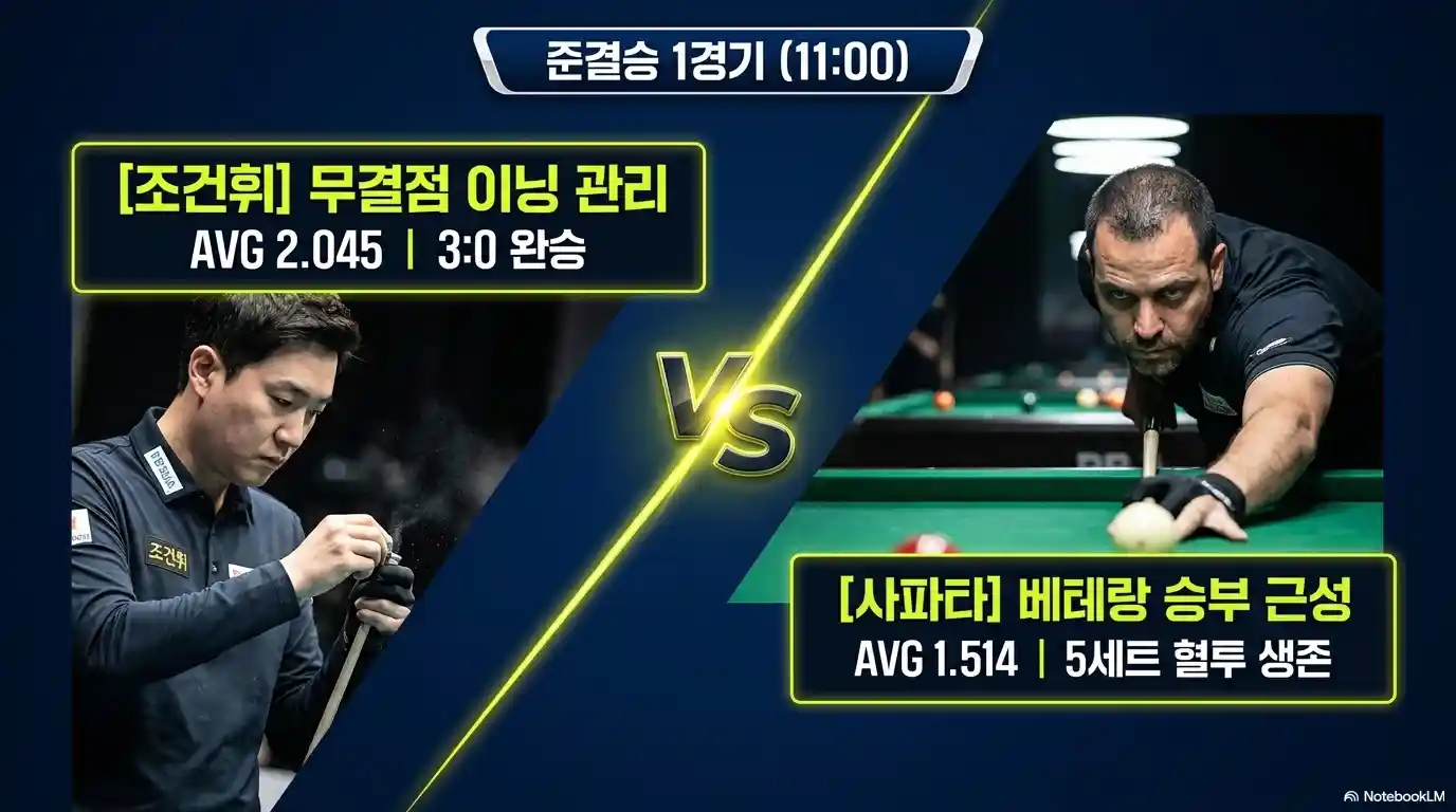 PBA 4강 준결승 조건휘 대 다비드 사파타