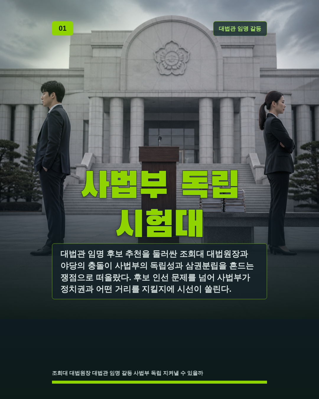 사법부 독립 시험대