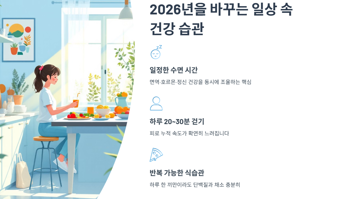 2026년을 바꾸는 일상 속 건강 습관