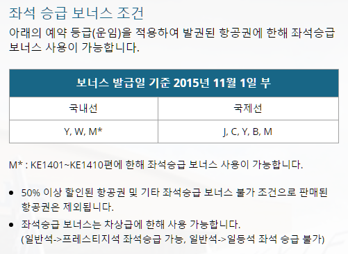 대한항공 마일리지 사용처 요약 정리본10