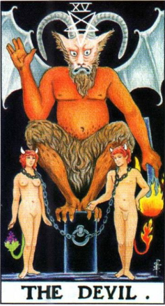 타로카드 15번 악마카드