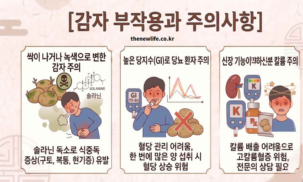 감자 효능 부작용 주의사항