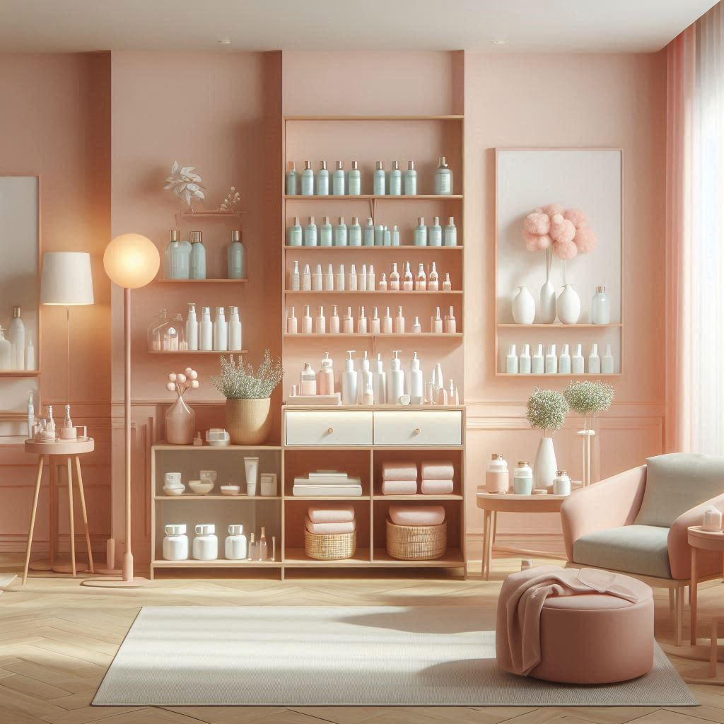 피부,체형관리 샵 배경