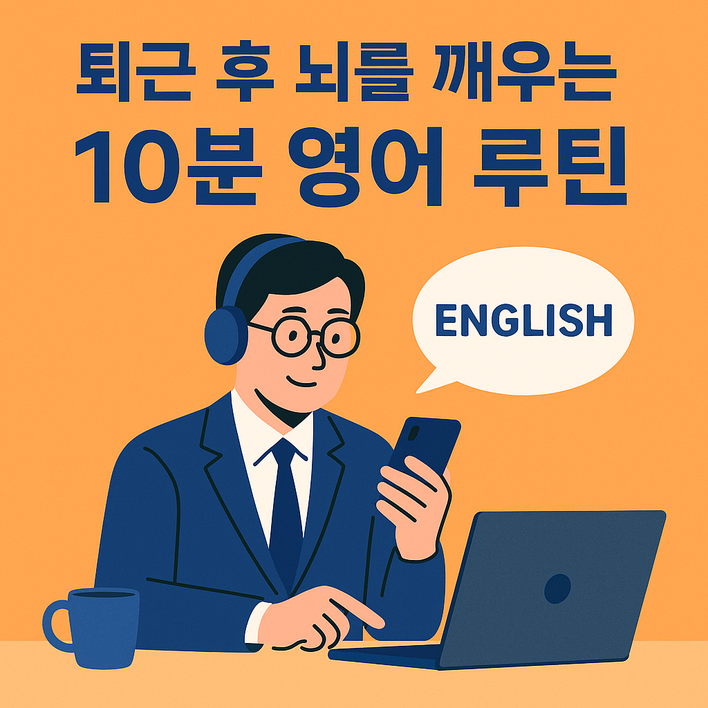 퇴근 후 10분 영어 루틴으로 뇌 깨우기