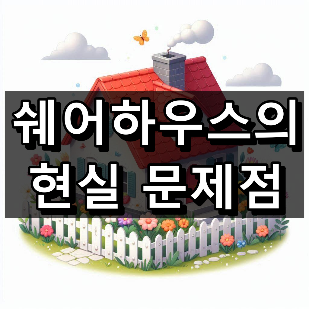 쉐어하우스 현실, 문제점