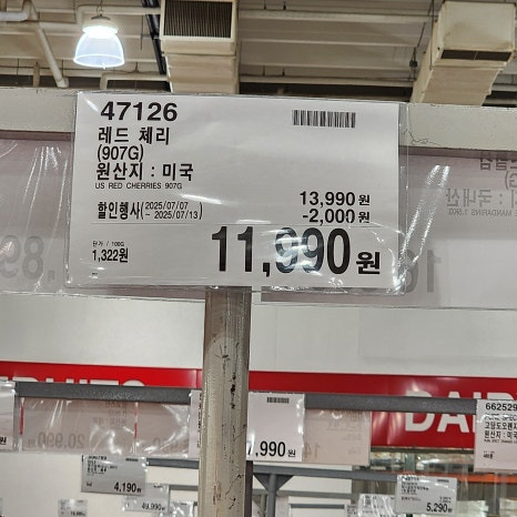 레드 체리 미국산