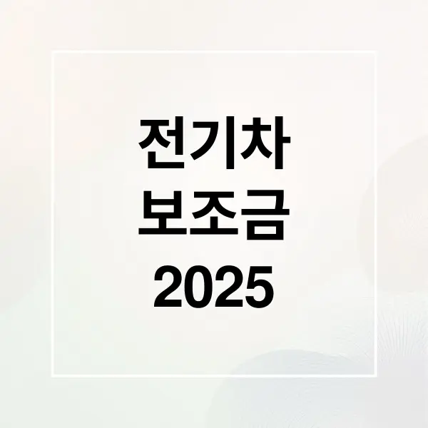 전기차 보조금
