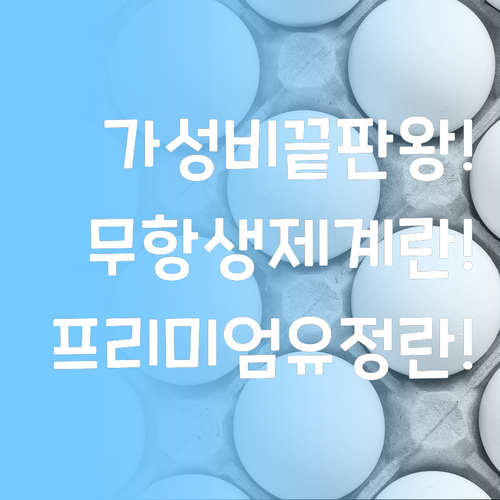 가성비 최고 무항생제 계란부터 프리미..