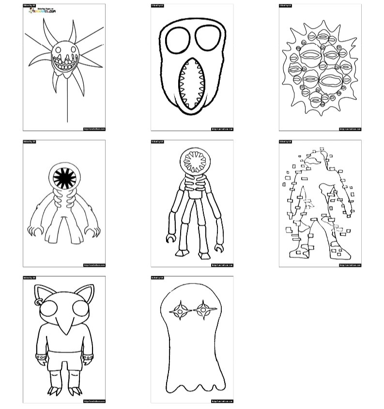 도어즈 색칠공부 도안
