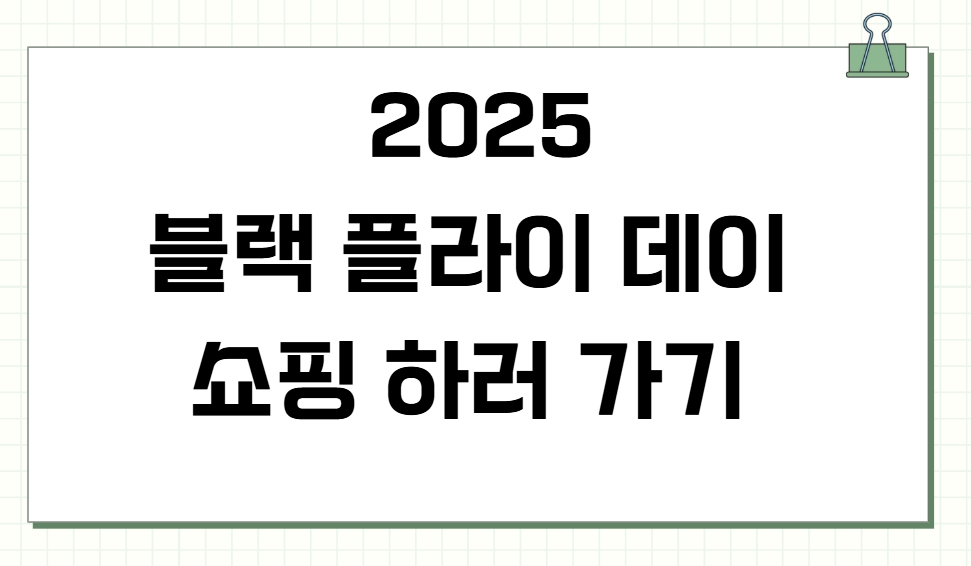 2025 블랙 프라이데이 해외직구부터 세일 추천 브랜드까지