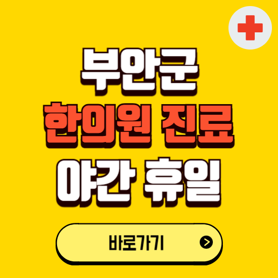 부안군 야간 휴일 한의원 한방병원 찾기 ❘ 24시 일요일 주말 연휴 응급진료 추천 잘하는 곳