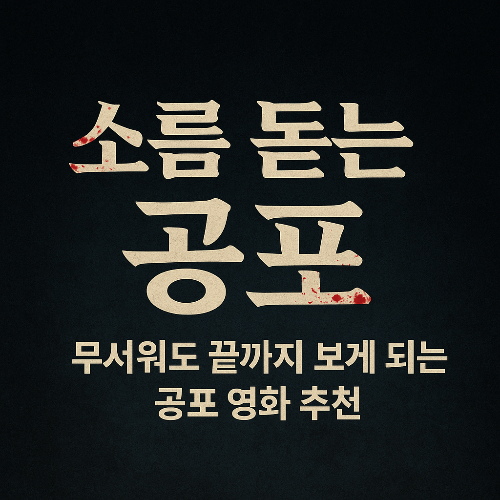 소름 돋는 공포, 무서워도 끝까지 보게 되는 공포 영화 추천