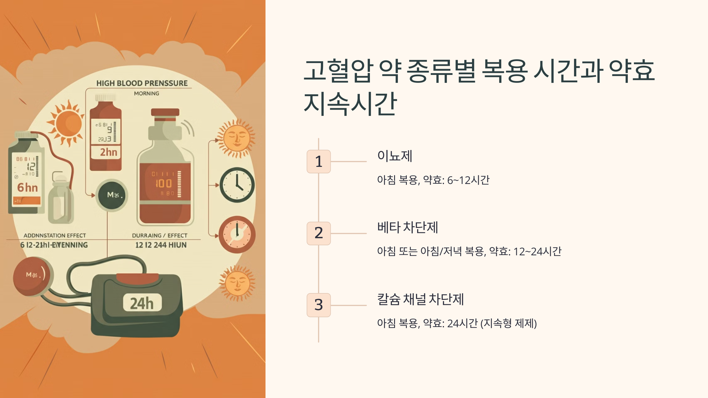 고혈압 약 복용시간