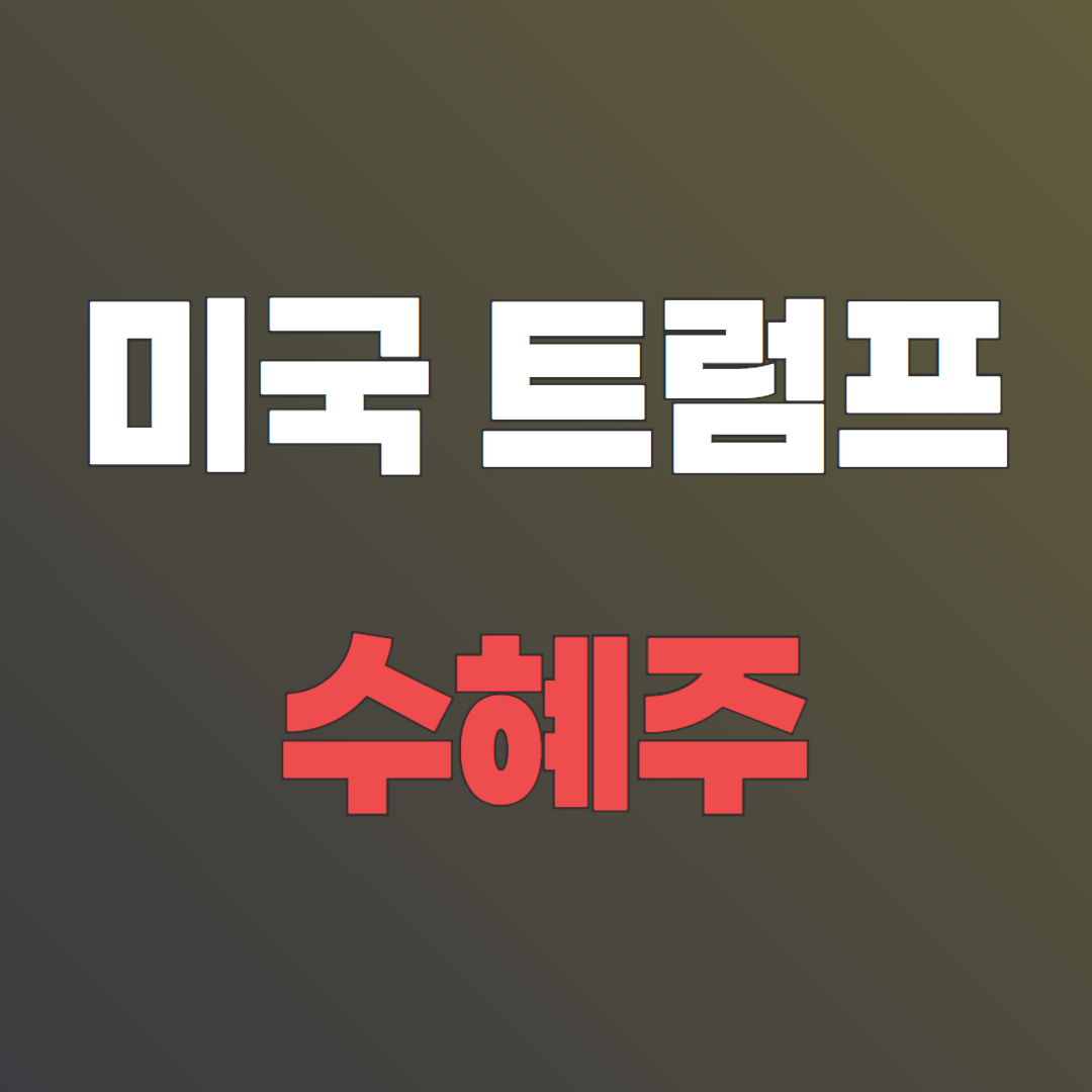 미국 트럼프 수혜주