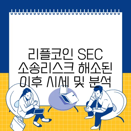 리플코인 SEC 소송리스크 해소된 이후 시세 및 분석
