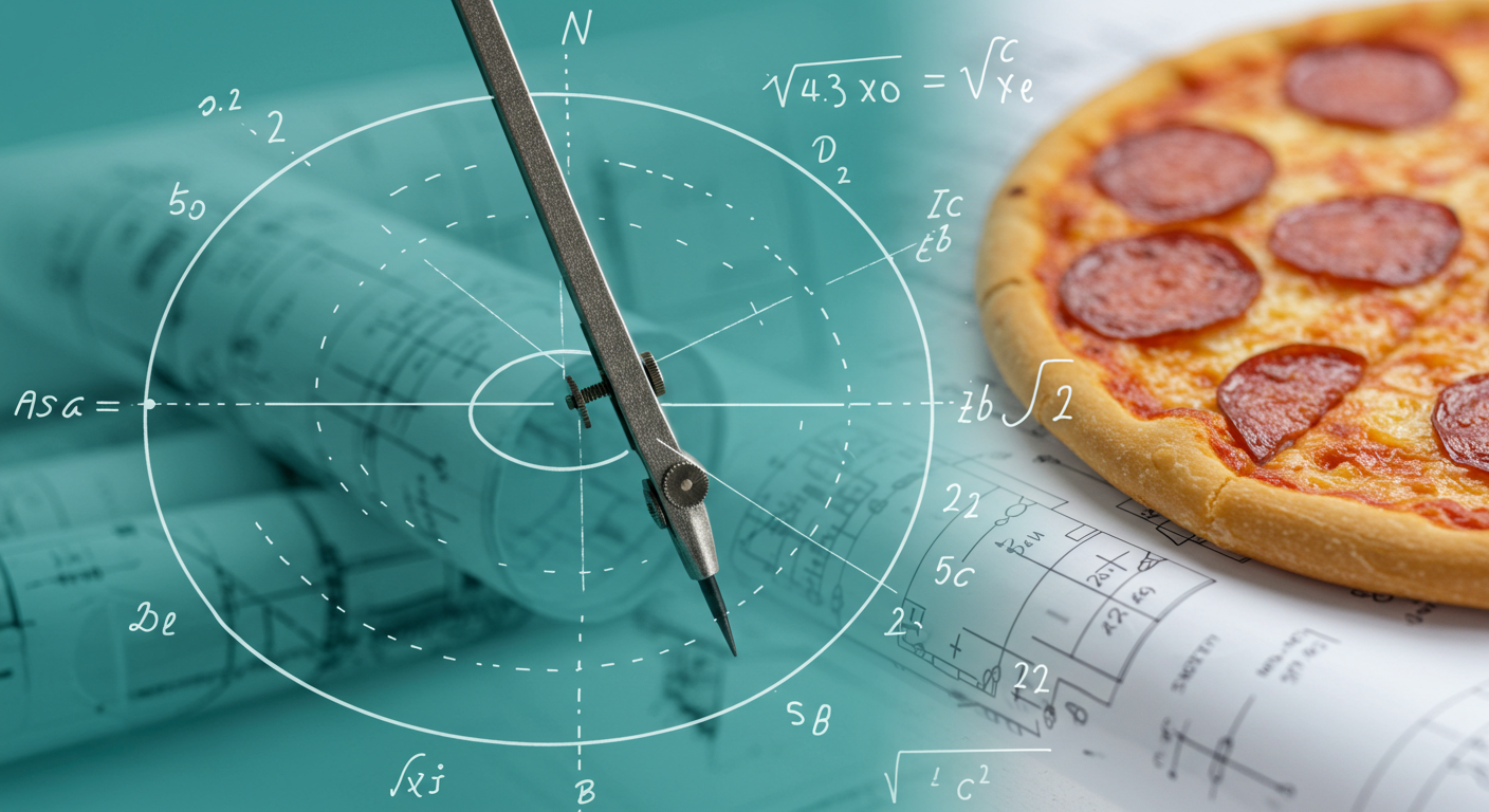 원의 둘레와 넓이로 반지름 구하는 공식