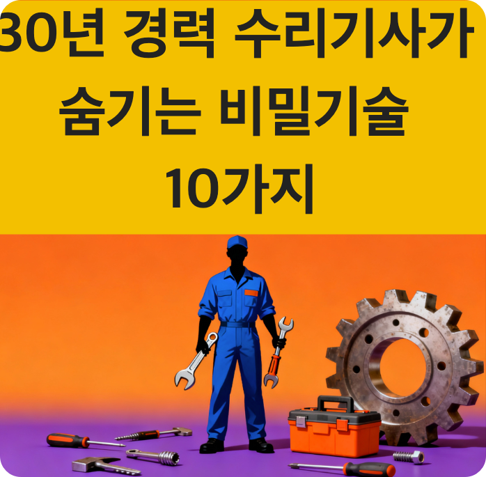 30년 경력 수리기사가 숨기는 비밀기술 10가지